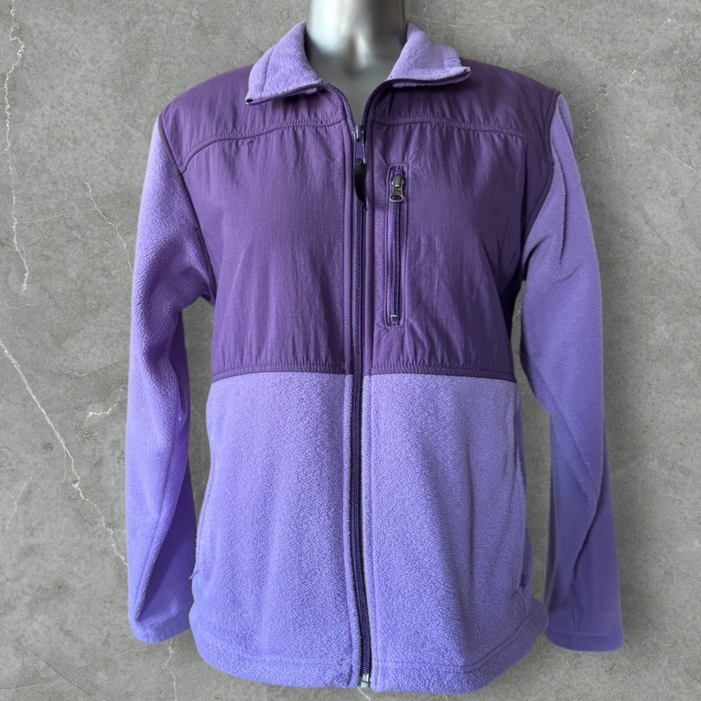 $10 Add-on | Columbia Purple Fleece Jacket - Women's Casual Zip Front - Picture 7 of 14